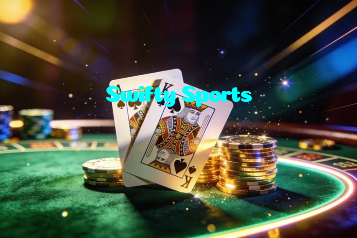 Swifty Sports casino presented on mobile device in Pakistan with slots and live games
